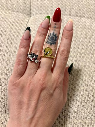 Anillos Swarovski Looney Tunes Sylvester Tweety
