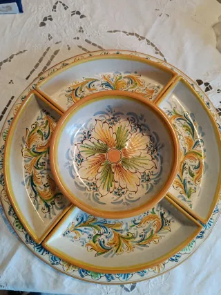 Centrotavola Ceramica Caltagirone Fiorito