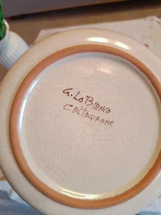 Centrotavola Ceramica Caltagirone Fiorito