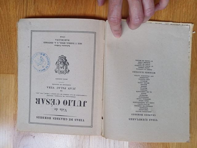 Vidas de Grandes Hombres. Julio cesar