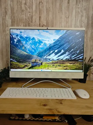 HP All in One PC blanco