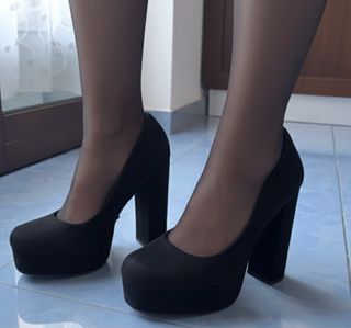 Tacchi neri Prima Donna 37 plateau