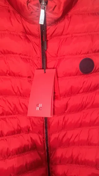 Chaleco acolchado rojo Carolina Herrera
