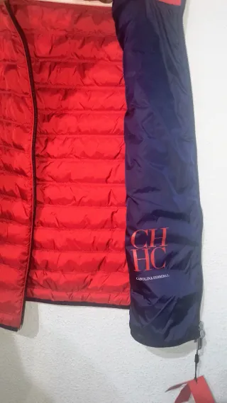 Chaleco acolchado rojo Carolina Herrera