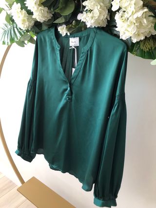 Blusa verde elegante