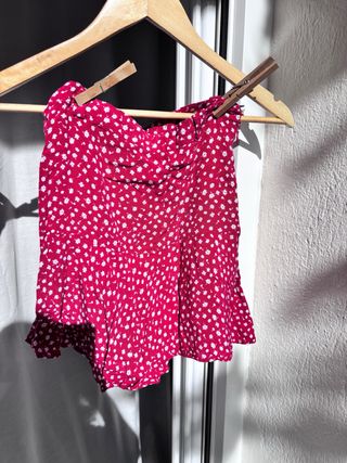 Falda pantalón Zara floral