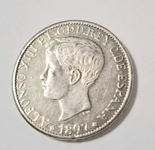 Moneda Alfonso XIII 1897