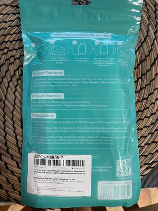 Bolsas para Leche Materna Dr. Lla 30uds