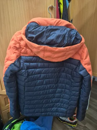 Plumífero Superdry Naranja y Azul