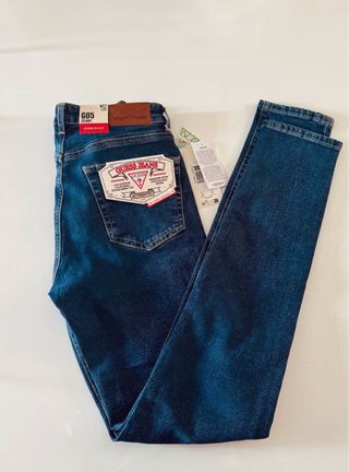 Jeans Guess Mujer Talla S/36 Azul Skinny