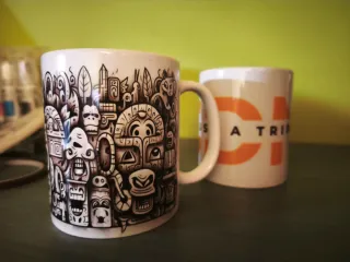 Taza tribal azteca