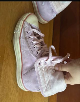 Converse Rosa Reflectante Vintage Retro
