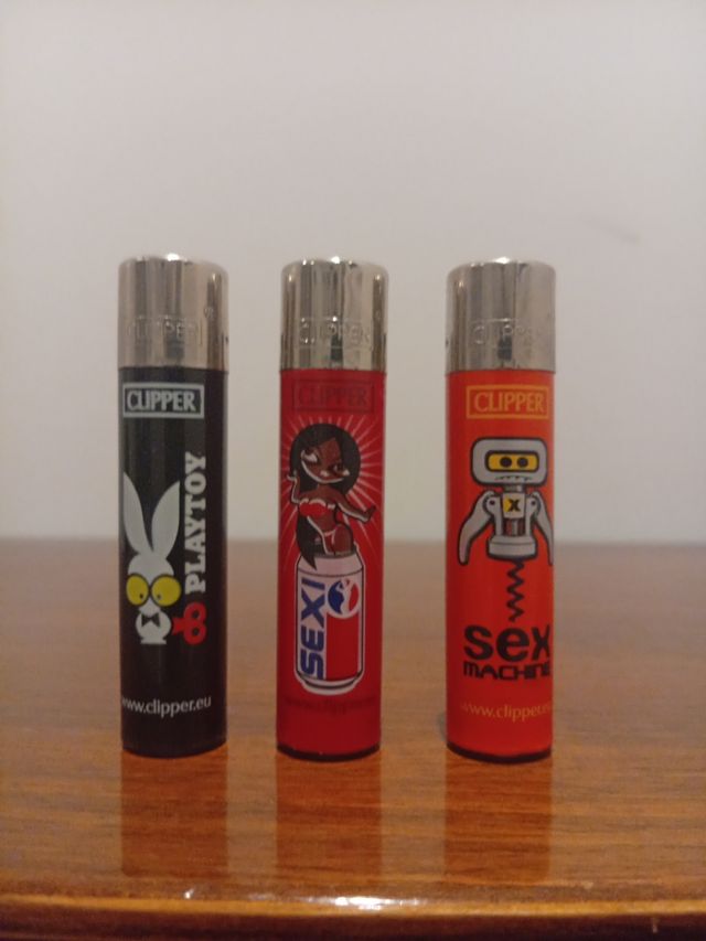 Lote 3 mecheros Clipper colección