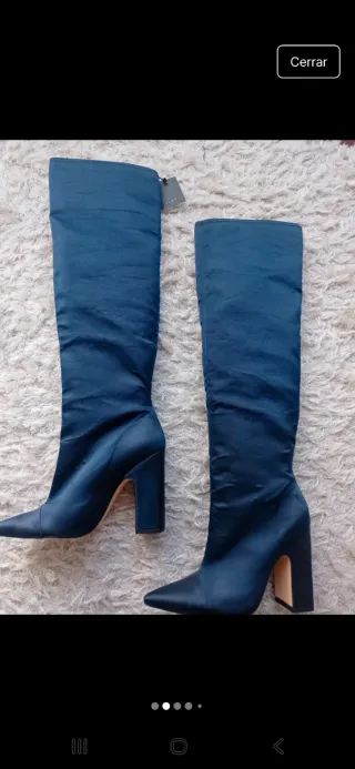 Botas altas Zara Talla 37. Son espectaculares.