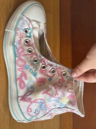 Converse All Star Estampado Corazones Multicolor