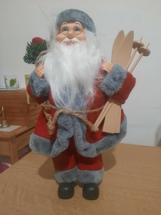 Babbo Natale grande con sci