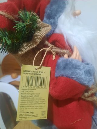 Babbo Natale grande con sci