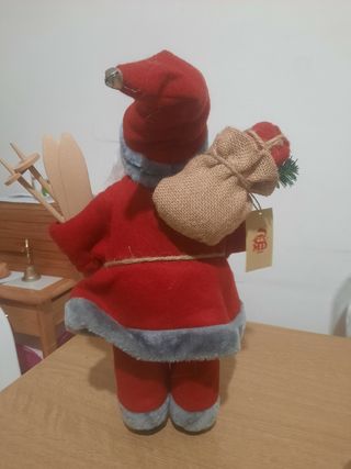 Babbo Natale grande con sci