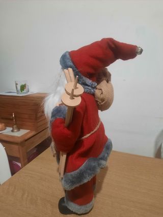 Babbo Natale grande con sci