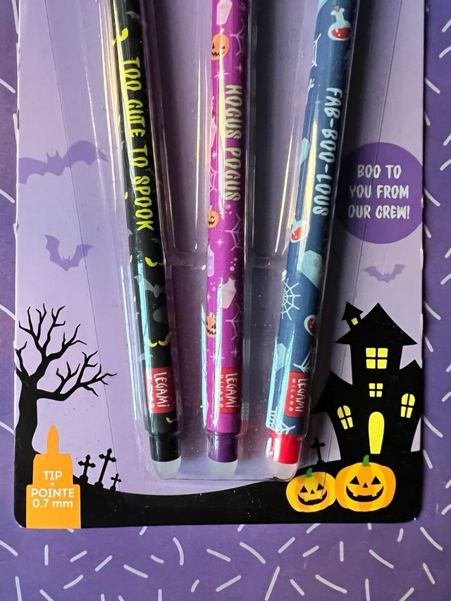 Set 3 Penne Legami Milano Halloween 2024