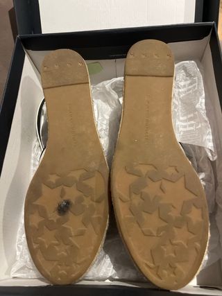 Sandalias Cuña T.41 Tommy Hilfiger Azul Blanco