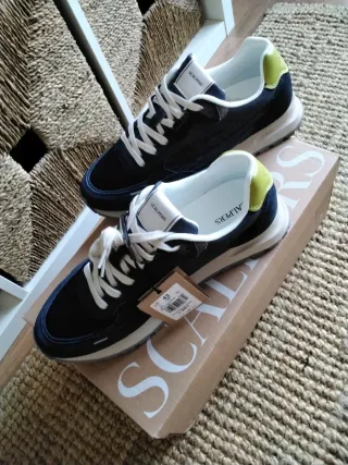 Zapatillas Scalpers Azul/Verde Talla 43