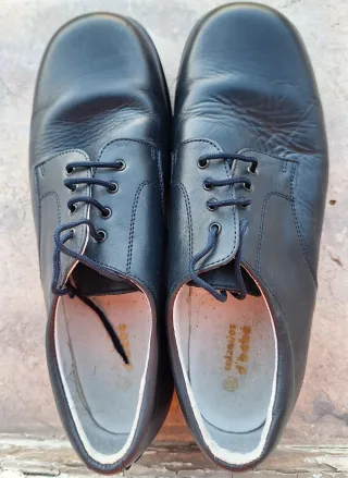 Zapatos de cordones azul marino