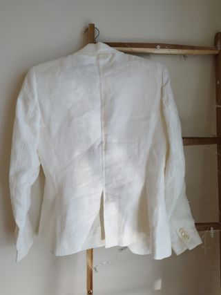 Americana blanca Massimo Dutti