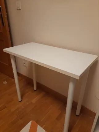 Mesa con patas Adils de Ikea 80x40 Blanca