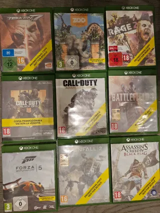 Lotto 9 giochi promozionali Xbox One