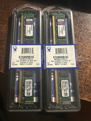 2x Kingston KTH9600B/4G DDR3 1333MHz 4GB