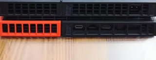 PlayStation 4 PS4 Negra /Naranja incluye un mando