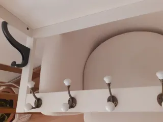 Perchero de pared Ikea Blanco y Negro