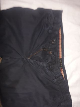 Pantalones Massimo Dutti Caballero Negros