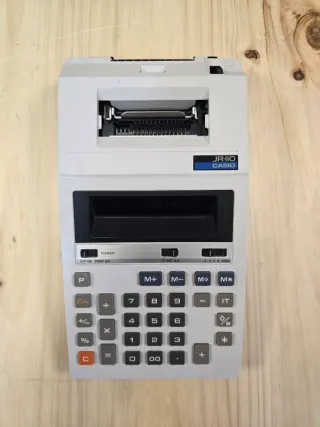 Calculadora Casio JR-110 con impresora