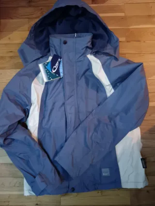 Cazadora de invierno Cups azul y Blanco de mujer