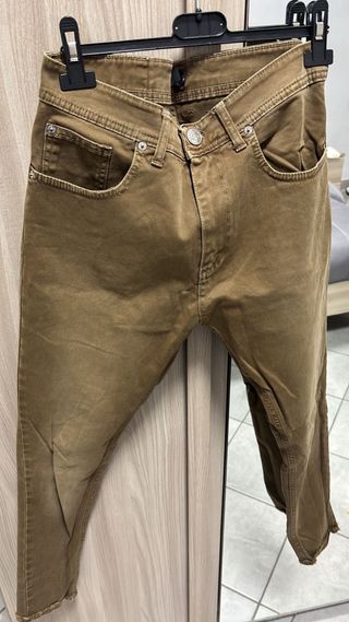 Jeans marroni uomo