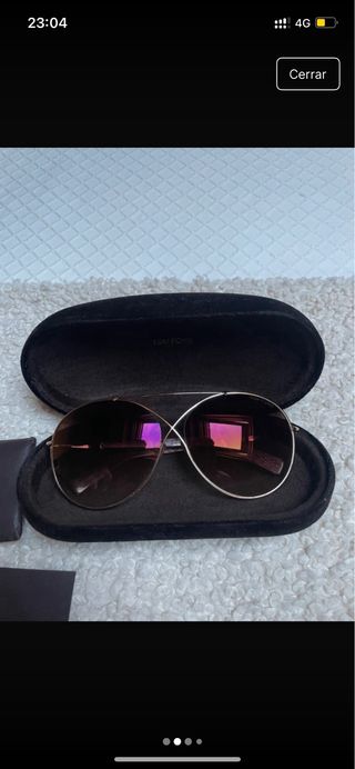 Gafas Tom Ford Marrón y Dorado mujer