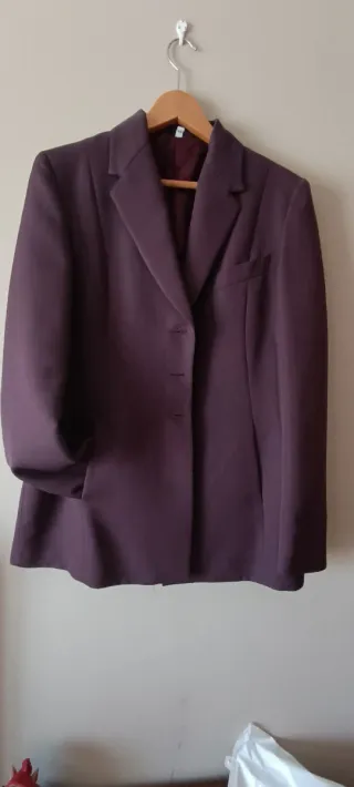 Traje de 3 piezas mujer Color Vino Burdeos