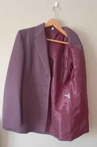 Traje de 3 piezas mujer Color Vino Burdeos