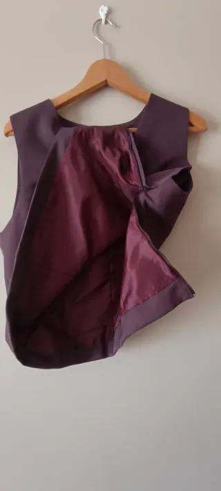 Traje de 3 piezas mujer Color Vino Burdeos