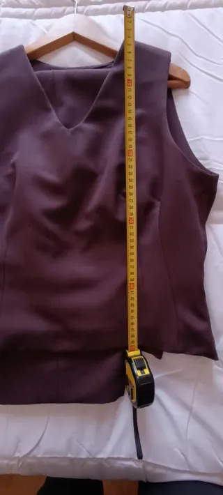 Traje de 3 piezas mujer Color Vino Burdeos