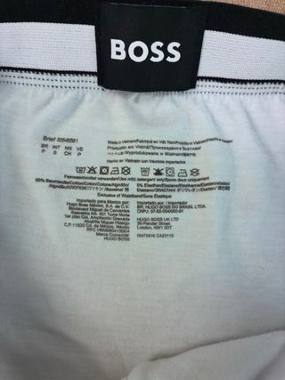 Pack 2 slips Hugo Boss blancos