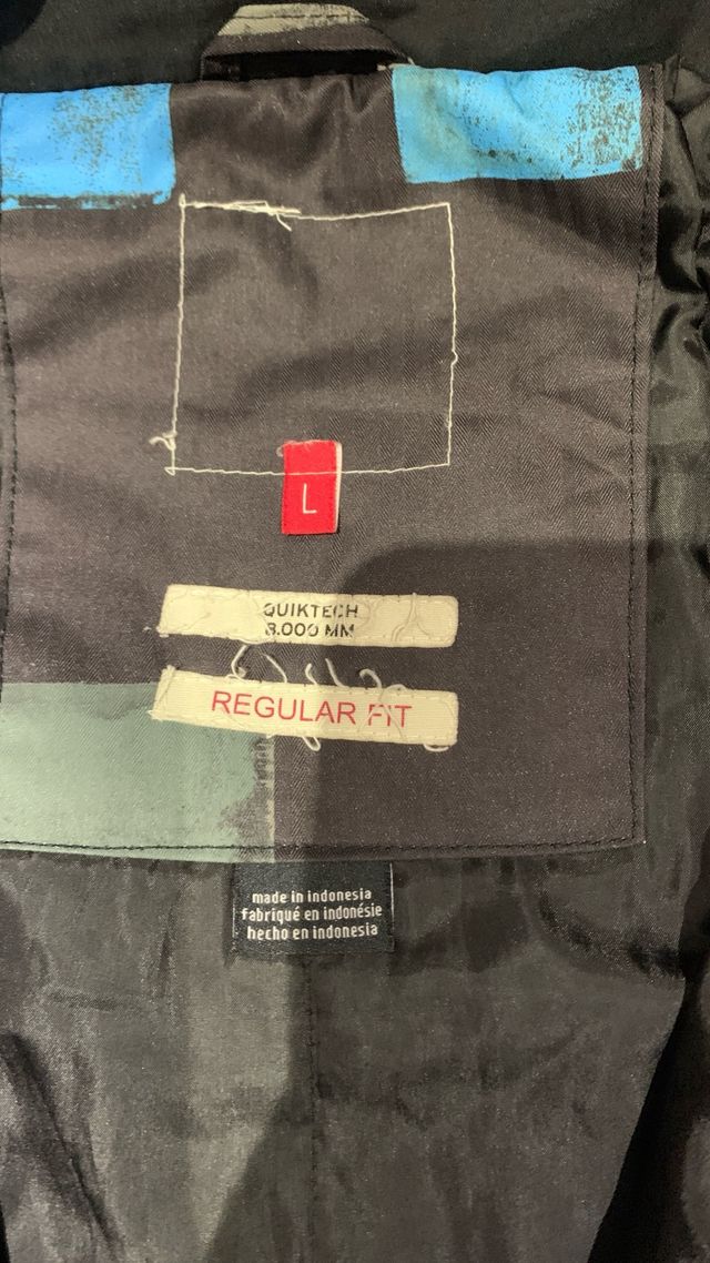 Chaqueta de esquí con estampado de cuadros