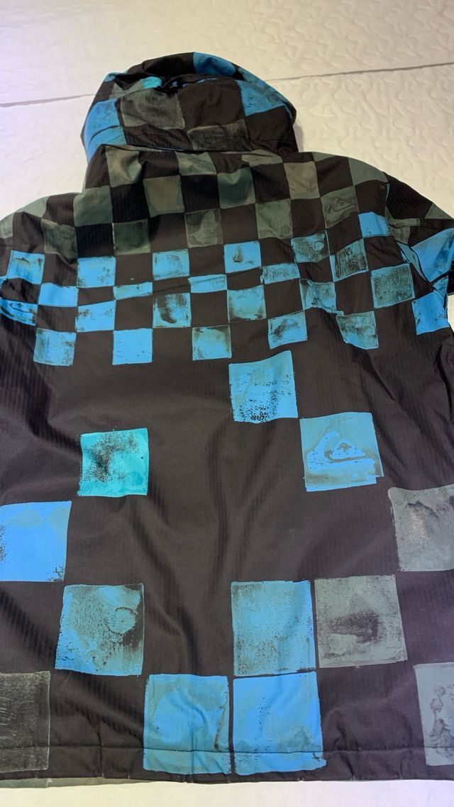 Chaqueta de esquí con estampado de cuadros