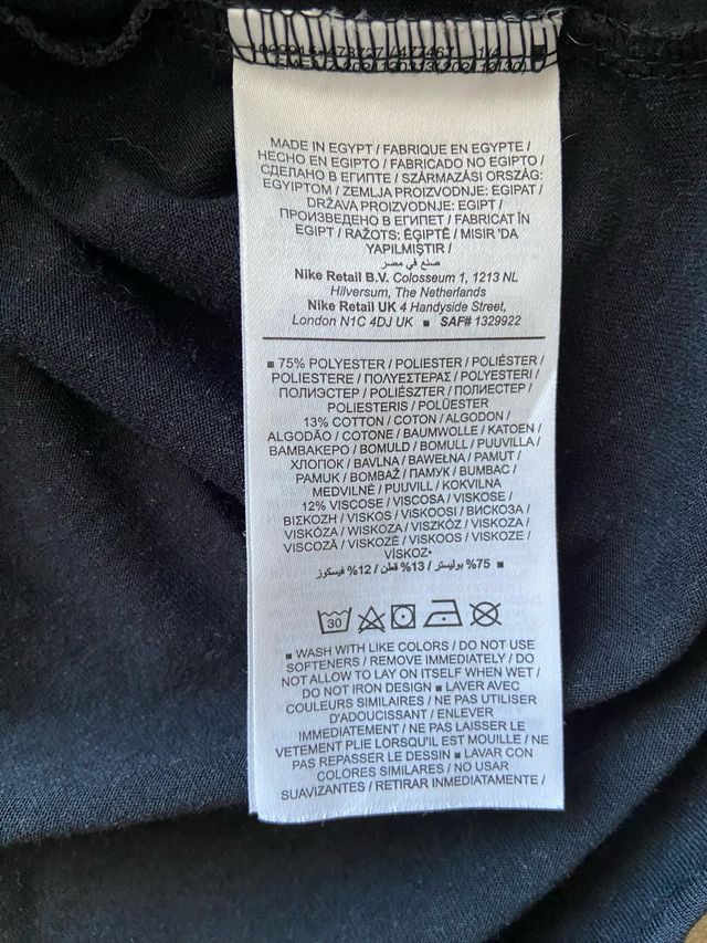 Camiseta Nike Dri-FIT Negra