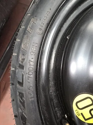 Rueda de repuesto temporal