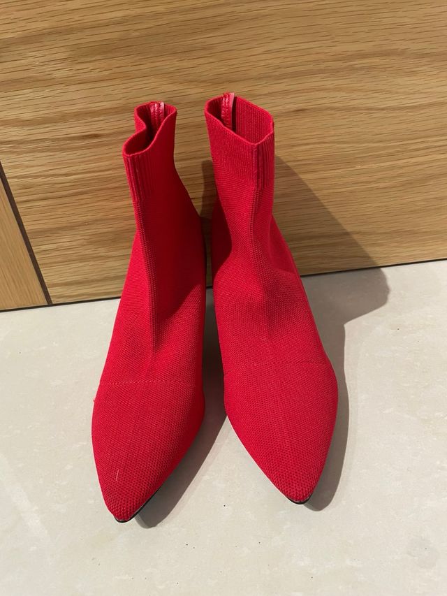 Botines Pull&Bear rojos talla 38