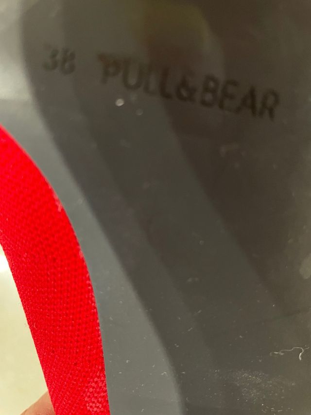 Botines Pull&Bear rojos talla 38