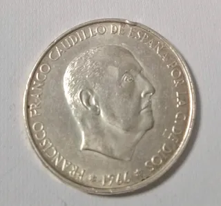 Moneda Francisco Franco 1966.